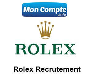 rolex carrers|rolex recrutement.